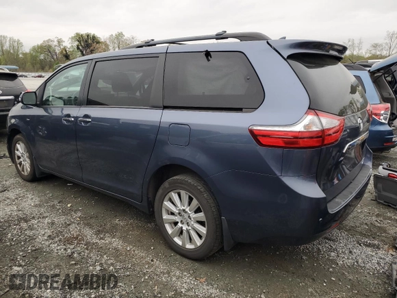 2017 Toyota Sienna with VIN 5TDDZ3DC2HS146616, listed as a Copart auction lot 51382805 with 73,740 mi miles and Salvage Title. Bid and sale history available at DreamBid. Image 2.