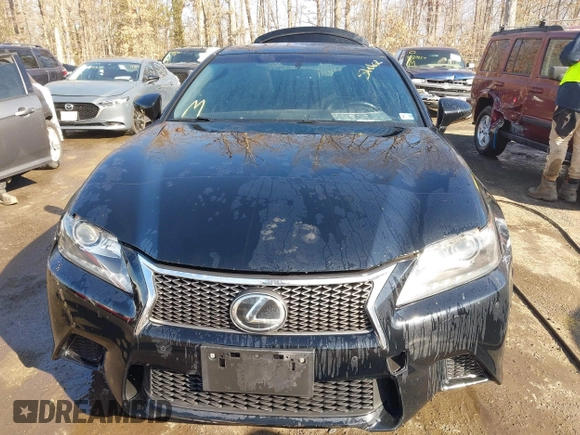 2015 Lexus GS 350 with VIN JTHCE1BL4FA008356, listed as a IAAI auction lot 41443048 with 107,495 mi miles. Bid and sale history available at carsss.com. Image 12.