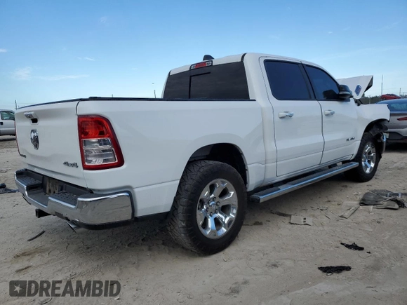 2020 Ram 1500 Big Horn with VIN 1C6SRFFMXLN298552, listed as a Copart auction lot 86169844 with 130,317 mi miles and Non Repairable. Bid and sale history available at carsss.com. Image 3.