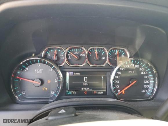 2016 Chevrolet Silverado 1500 LT with VIN 3GCUKREH8GG170689, listed as a Copart auction lot 52106825 with 197,206 mi miles and Salvage Title. Bid and sale history available at carsss.com. Image 9.