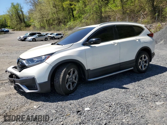2017 Honda CR-V EX-L with VIN 5J6RW1H8XHL001280, listed as a Copart auction lot 55015985 with 58,280 mi miles and Salvage Title. Bid and sale history available at carsss.com. Image 1.