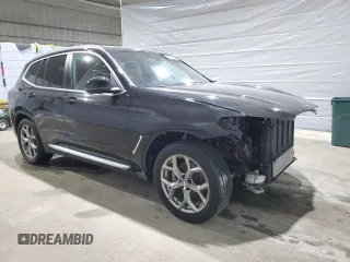 2022 BMW X3 xDrive30i with VIN 5UX53DP01N9M07451, listed as a Copart auction lot 45893785 with 36,661 mi miles and Salvage Title. Bid and sale history available at DreamBid. Image 4.