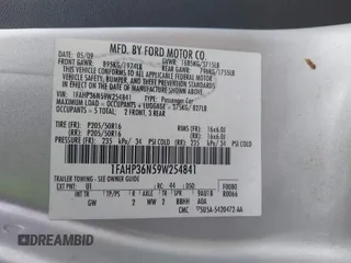 2009 Ford Focus SES with VIN 1FAHP36N59W254841, listed as a IAAI auction lot 41881467 with 193,345 mi miles. Bid and sale history available at carsss.com. Image 9.