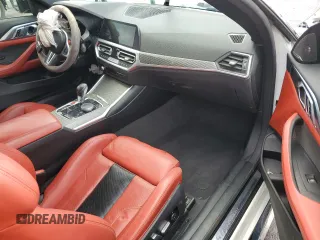 2022 BMW M4 Competition with VIN WBS33AZ00NCH76823, listed as a Copart auction lot 48076435 with 42,493 mi miles and Salvage Title. Bid and sale history available at carsss.com. Image 8.