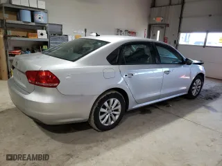 2012 Volkswagen Passat S w/Appearance with VIN 1VWAH7A38CC048859, listed as a Copart auction lot 44483485 with 182,959 mi miles and Salvage Title. Bid and sale history available at carsss.com. Image 3.