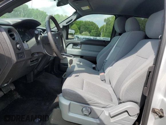 2012 Ford F-150 XL with VIN 1FTFX1EF2CFC58319, listed as a Copart auction lot 56368435 with 61,517 mi miles and Salvage title. Bid and sale history available at DreamBid. Image 7.