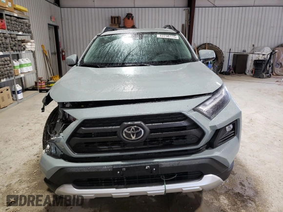 2023 Toyota RAV4 Adventure with VIN 2T3J1RFV8PW362575, listed as a Copart auction lot 43736115 with 36,402 mi miles and Salvage Title. Bid and sale history available at carsss.com. Image 5.