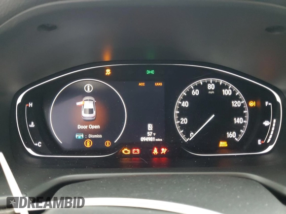 2018 Honda Accord Touring with VIN 1HGCV2F93JA027478, listed as a Copart auction lot 43380705 with 94,981 mi miles and Salvage title. Bid and sale history available at DreamBid. Image 9.