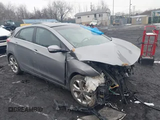 2014 Hyundai Elantra GT with VIN KMHD35LH6EU172018, listed as a IAAI auction lot 41546580 with 1 mi miles. Bid and sale history available at carsss.com. Image 1.