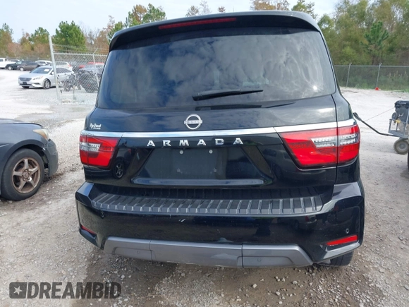2021 Nissan Armada SV with VIN JN8AY2AC2M9147265, listed as a IAAI auction lot 40966883 with 51,187 mi miles. Bid and sale history available at carsss.com. Image 16.
