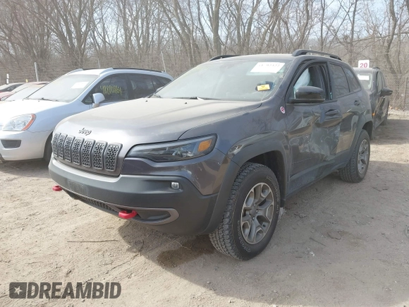 2022 Jeep Cherokee Trailhawk with VIN 1C4PJMBX4ND536592, listed as a IAAI auction lot 41792322 with 43,611 mi miles and . Bid and sale history available at DreamBid. Image 17.