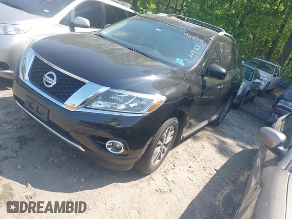 2016 Nissan Pathfinder SV with VIN 5N1AR2MN3GC664163, listed as a IAAI auction lot 42071463 with 214,767 mi miles. Bid and sale history available at carsss.com. Image 17.