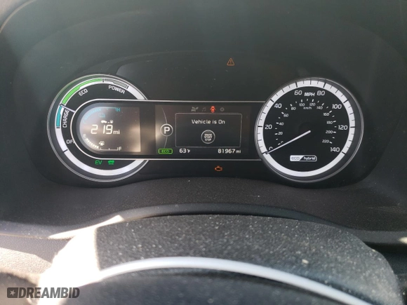 2017 Kia Niro LX with VIN KNDCB3LC2H5084495, listed as a Copart auction lot 49479665 with 81,967 mi miles and Salvage Title. Bid and sale history available at carsss.com. Image 9.