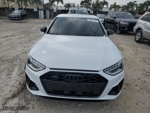 2023 Audi A4 Sedan S line Prestige with VIN WAUFAAF4XPN022850, listed as a Copart auction lot 42083155 with 11,885 mi miles and Salvage Title. Bid and sale history available at carsss.com. Image 5.