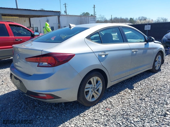 2020 Hyundai Elantra SEL with VIN 5NPD84LF3LH607891, listed as a IAAI auction lot 41726596 with 73,161 mi miles. Bid and sale history available at carsss.com. Image 4.