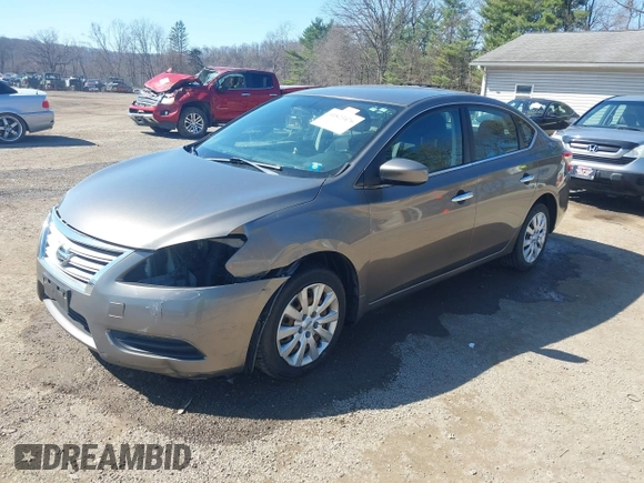 2015 Nissan Sentra SV with VIN 3N1AB7AP2FY243197, listed as a IAAI auction lot 41823476 with 66,736 mi miles and . Bid and sale history available at DreamBid. Image 2.