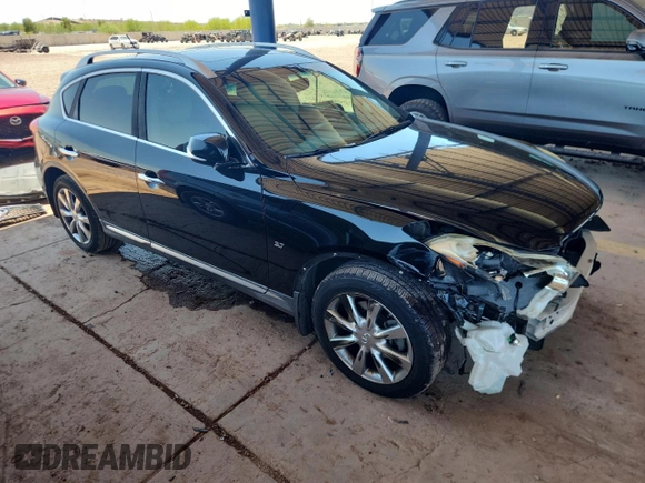 2017 Infiniti QX50 with VIN JN1BJ0RP0HM384262, listed as a Copart auction lot 59692955 with 101,846 mi miles and Salvage title. Bid and sale history available at DreamBid. Image 4.