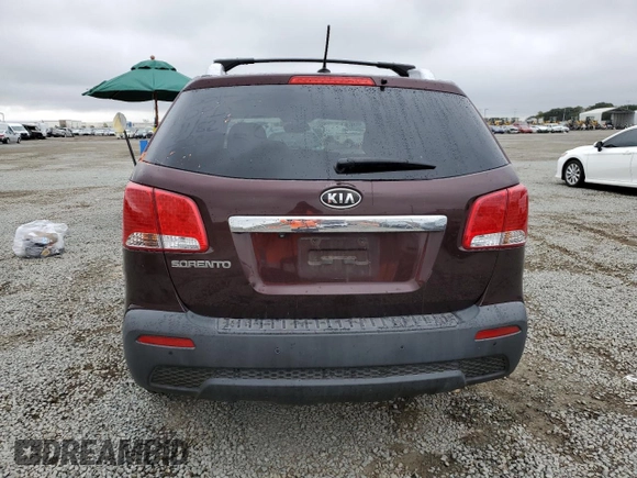 2012 Kia Sorento LX with VIN 5XYKTDA60CG239976, listed as a Copart auction lot 51250855 with 91,015 mi miles and Salvage Title. Bid and sale history available at carsss.com. Image 6.
