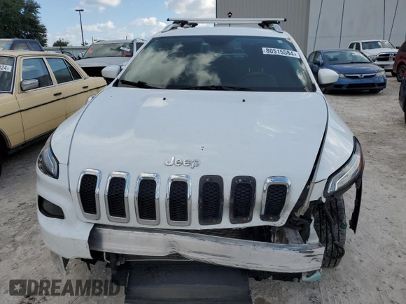 2018 Jeep Cherokee Latitude Plus with VIN 1C4PJLLX7JD523998, listed as a Copart auction lot 80515584 with 60,861 mi miles and Salvage Title. Bid and sale history available at carsss.com. Image 5.