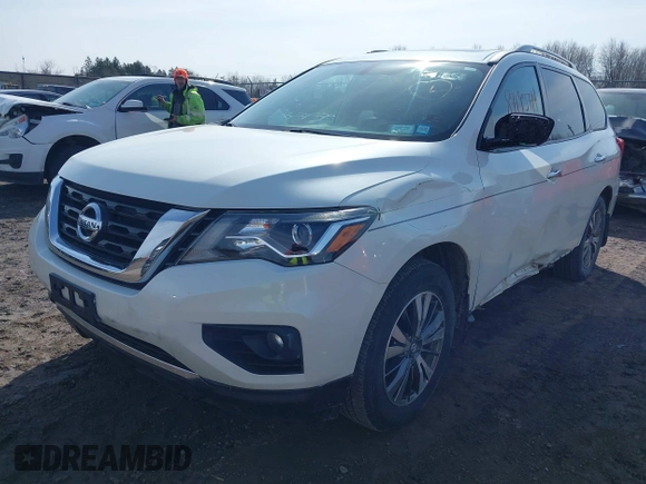 2017 Nissan Pathfinder SV with VIN 5N1DR2MM7HC610550, listed as a IAAI auction lot 41797183 with 54,071 mi miles. Bid and sale history available at carsss.com. Image 17.