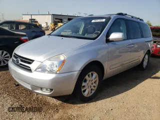 2007 Kia Sedona EX with VIN KNDMB233276174639, listed as a Copart auction lot 70691984 with 122,934 mi miles and Salvage Title. Bid and sale history available at carsss.com. Image 1.