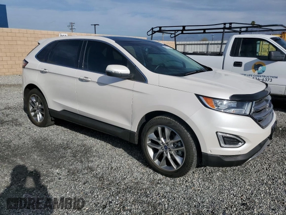 2017 Ford Edge Titanium with VIN 2FMPK4K96HBB57291, listed as a Copart auction lot 48518135 with 18,953 mi miles and Salvage Title. Bid and sale history available at carsss.com. Image 4.