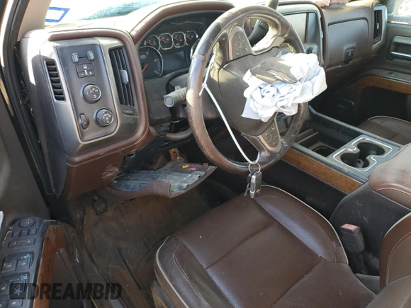 2016 Chevrolet Silverado 3500HD High Country with VIN 1GC4K1E80GF203493, listed as a Copart auction lot 81712434 with 0 mi miles and Salvage Title. Bid and sale history available at carsss.com. Image 8.