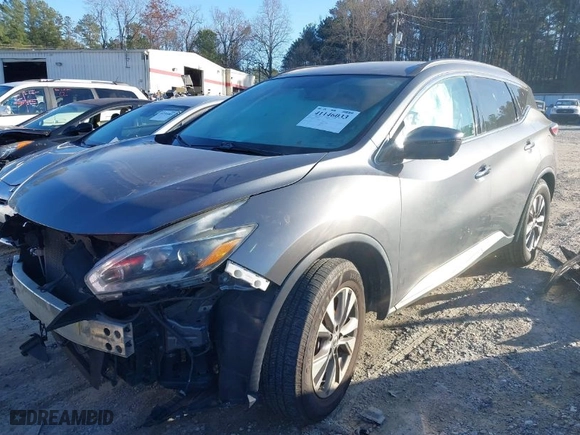 2018 Nissan Murano S with VIN 5N1AZ2MG5JN104741, listed as a IAAI auction lot 41146033 with NaN miles. Bid and sale history available at carsss.com. Image 2.