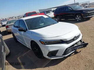 2022 Honda Civic Sport with VIN 2HGFE2F58NH508456, listed as a IAAI auction lot 41554372 with 46,474 mi miles. Bid and sale history available at carsss.com. Image 1.