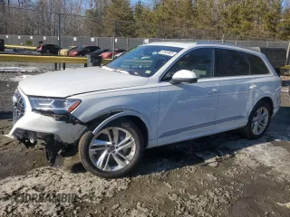 2021 Audi Q7 Premium Plus with VIN WA1LJAF76MD019892, listed as a Copart auction lot 87602805 with 42,407 mi miles and Salvage title. Bid and sale history available at DreamBid. Image 1.