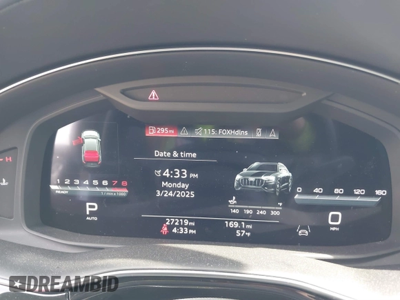 2023 Audi Q8 Prestige z VIN WA1FVBF10PD035688, wystawiony jako IAAI lot #41864567 z przebiegiem 27 219 mil mil oraz . Historia ofert i sprzedaży dostępna na DreamBid. Obrazek 7.