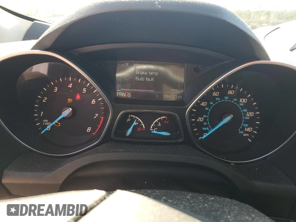 2014 Ford Escape Titanium with VIN 1FMCU0JX7EUE33971, listed as a Copart auction lot 45537205 with 94,733 mi miles and Salvage Title. Bid and sale history available at carsss.com. Image 9.