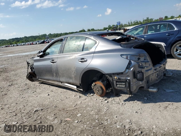 2021 Infiniti Q50 Sensory with VIN JN1EV7CPXMM702529, listed as a Copart auction lot 54551295 with Not provided miles and Salvage title. Bid and sale history available at DreamBid. Image 2.