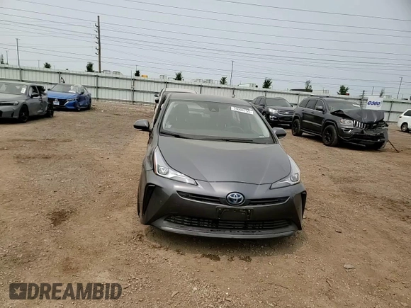 2021 Toyota Prius L Eco with VIN JTDKAMFU1M3148685, listed as a Copart auction lot 59094755 with 54,465 mi miles and Salvage title. Bid and sale history available at DreamBid. Image 13.
