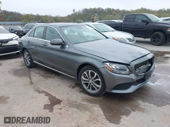 2017 Mercedes-Benz C 300 with VIN 55SWF4KB9HU193601, listed as a IAAI auction lot 42009326 with 105,258 mi miles and . Bid and sale history available at carsss.com. Image 1.