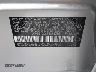 2014 Lexus IS 350 with VIN JTHBE1D26E5013355, listed as a IAAI auction lot 41862583 with 115,859 mi miles. Bid and sale history available at carsss.com. Image 9.