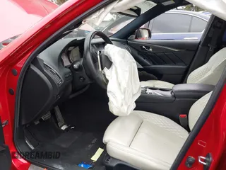 2021 Infiniti Q50 Red Sport 400 with VIN JN1FV7DP7MM850432, listed as a IAAI auction lot 42057935 with 15,936 mi miles and . Bid and sale history available at DreamBid. Image 19.