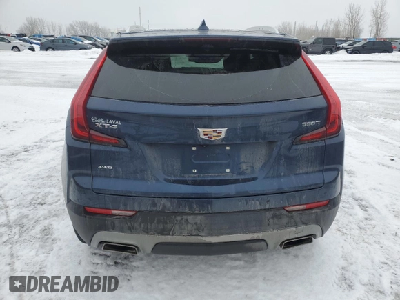 2022 Cadillac XT4 AWD Premium Luxury with VIN 1GYFZDR45NF153100, listed as a Copart auction lot 47483535 with 46,616 mi miles and Salvage Title. Bid and sale history available at carsss.com. Image 6.