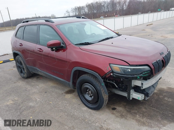 2019 Jeep Cherokee Latitude Plus with VIN 1C4PJMLB1KD319905, listed as a IAAI auction lot 41143311 with 98,694 mi miles. Bid and sale history available at carsss.com. Image 1.