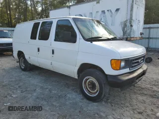 2007 Ford Econoline Cargo Commercial with VIN 1FTNE14W37DA49384, listed as a Copart auction lot 47226195 with Not Provided miles and Clean Title. Bid and sale history available at DreamBid. Image 4.