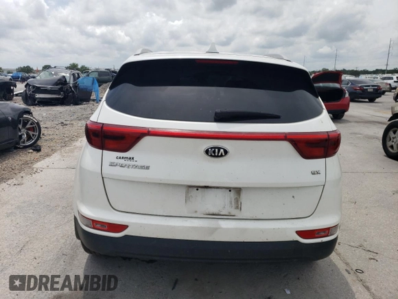 2018 Kia Sportage EX with VIN KNDPNCAC5J7404155, listed as a Copart auction lot 55111775 with 189,691 mi miles and Salvage title. Bid and sale history available at DreamBid. Image 6.
