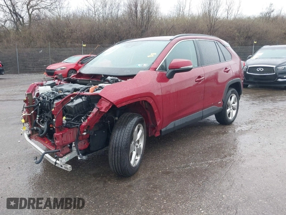 2021 Toyota RAV4 Hybrid LE with VIN 4T3B6RFV6MU043418, listed as a IAAI auction lot 41864627 with 60,340 mi miles. Bid and sale history available at carsss.com. Image 2.