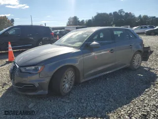 2016 Audi A3 e-tron Premium with VIN WAUUPBFF3GA091741, listed as a Copart auction lot 76107364 with 106,004 mi miles and Salvage Title. Bid and sale history available at carsss.com. Image 1.