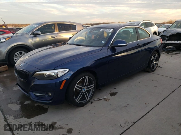 2017 BMW 2 Series 230i xDrive with VIN WBA2H9C32HV986946, listed as a Copart auction lot 72886362 with 65,155 mi miles and . Bid and sale history available at DreamBid. Image 1.