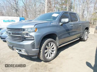 2019 Chevrolet Silverado 1500 High Country with VIN 1GCUYHEL7KZ368623, listed as a IAAI auction lot 41710087 with 101,074 mi miles. Bid and sale history available at carsss.com. Image 2.