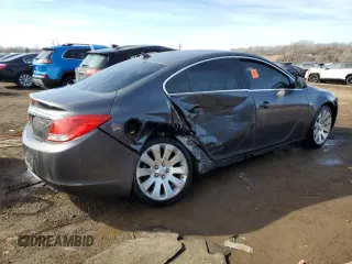 2011 Buick Regal CXL Turbo TO6 with VIN W04G05GV8B1059334, listed as a Copart auction lot 48557985 with 114,945 mi miles and Salvage Title. Bid and sale history available at carsss.com. Image 3.