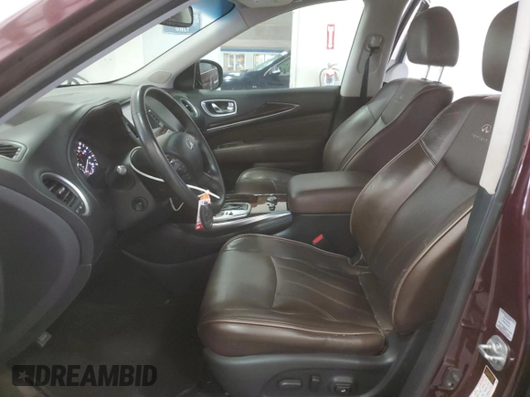 2014 Infiniti QX60 with VIN 5N1AL0MM2EC529623, listed as a Copart auction lot 49823425 with 81,327 mi miles and Salvage Title. Bid and sale history available at DreamBid. Image 7.