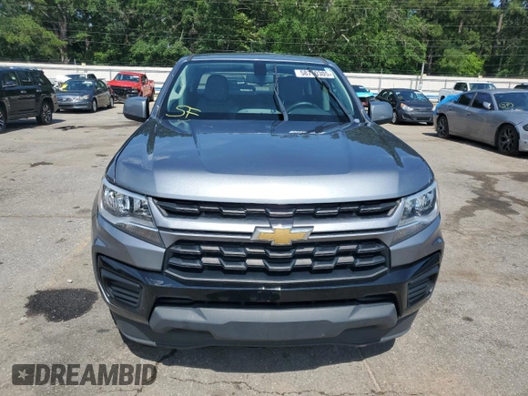 2021 Chevrolet Colorado 2WD Work Truck with VIN 1GCGSBEN5M1125312, listed as a Copart auction lot 58710305 with 75,283 mi miles and Salvage title. Bid and sale history available at DreamBid. Image 5.
