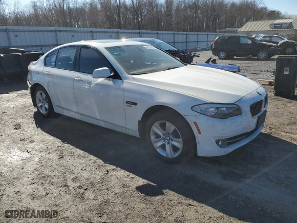 2011 BMW 5 Series 535i xDrive with VIN WBAFU7C55BC439949, listed as a Copart auction lot 45520935 with 0 mi miles and Salvage Title. Bid and sale history available at carsss.com. Image 4.