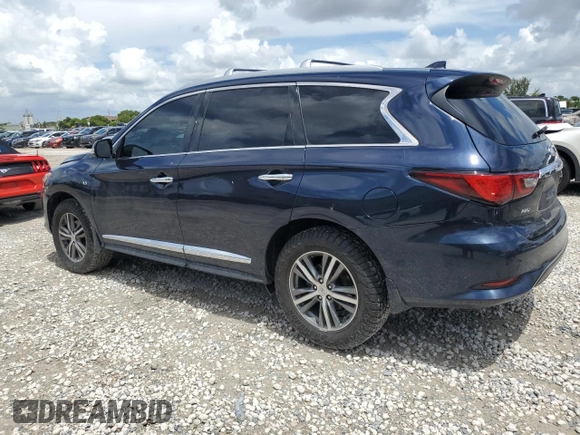 2020 Infiniti QX60 Luxe with VIN 5N1DL0MM9LC538281, listed as a Copart auction lot 65628914 with 130,337 mi miles and Non repairable. Bid and sale history available at DreamBid. Image 2.